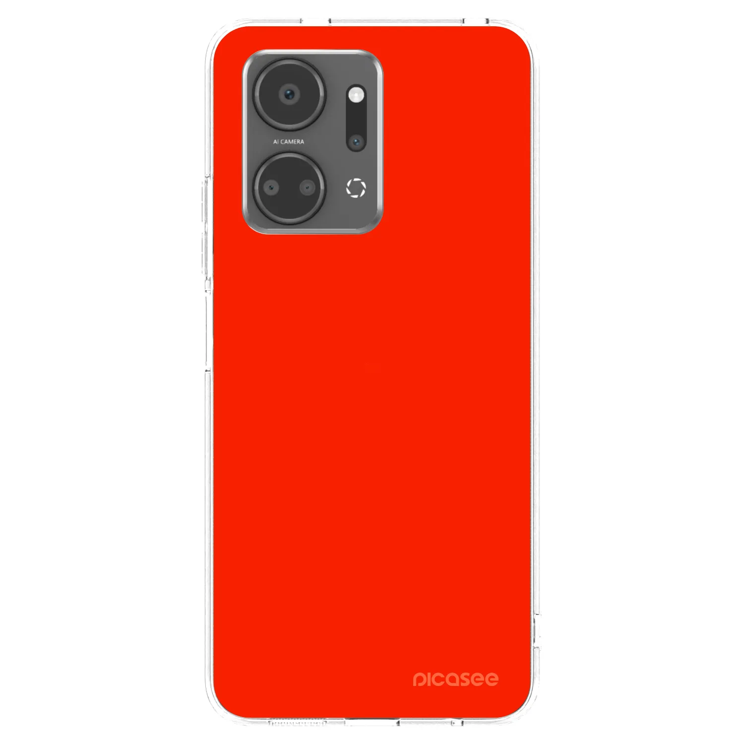 Picasee silikónový prehľadný obal pre Honor X7a - Maranello Red