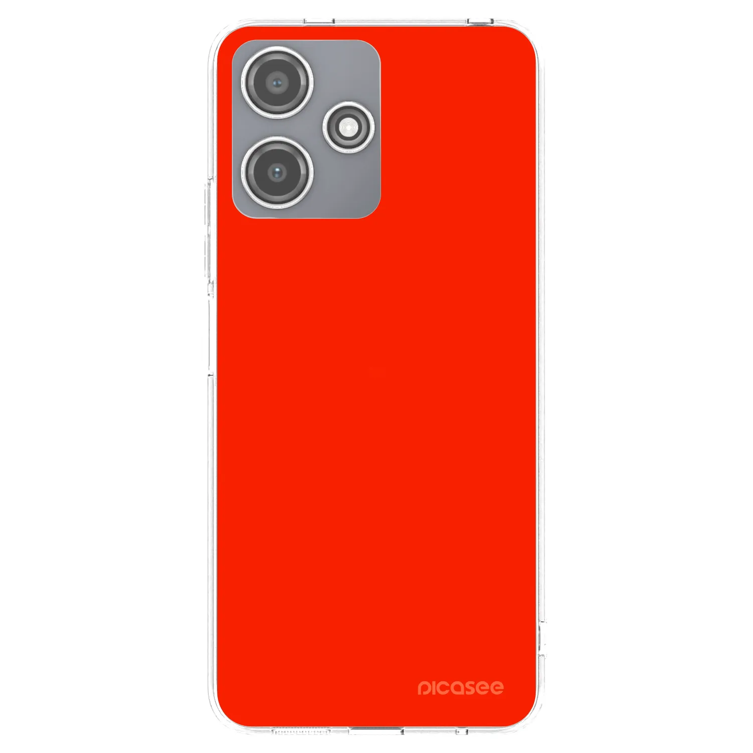 Picasee silikónový prehľadný obal pre Xiaomi Redmi 12 5G - Maranello Red
