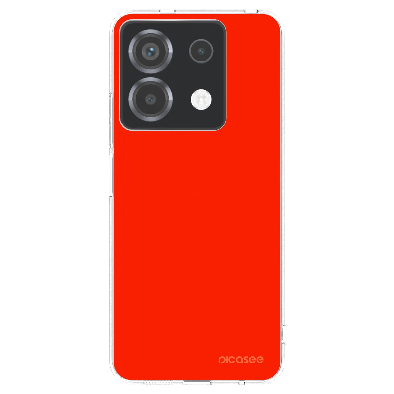 Picasee silikónový prehľadný obal pre Xiaomi Poco X6 - Maranello Red