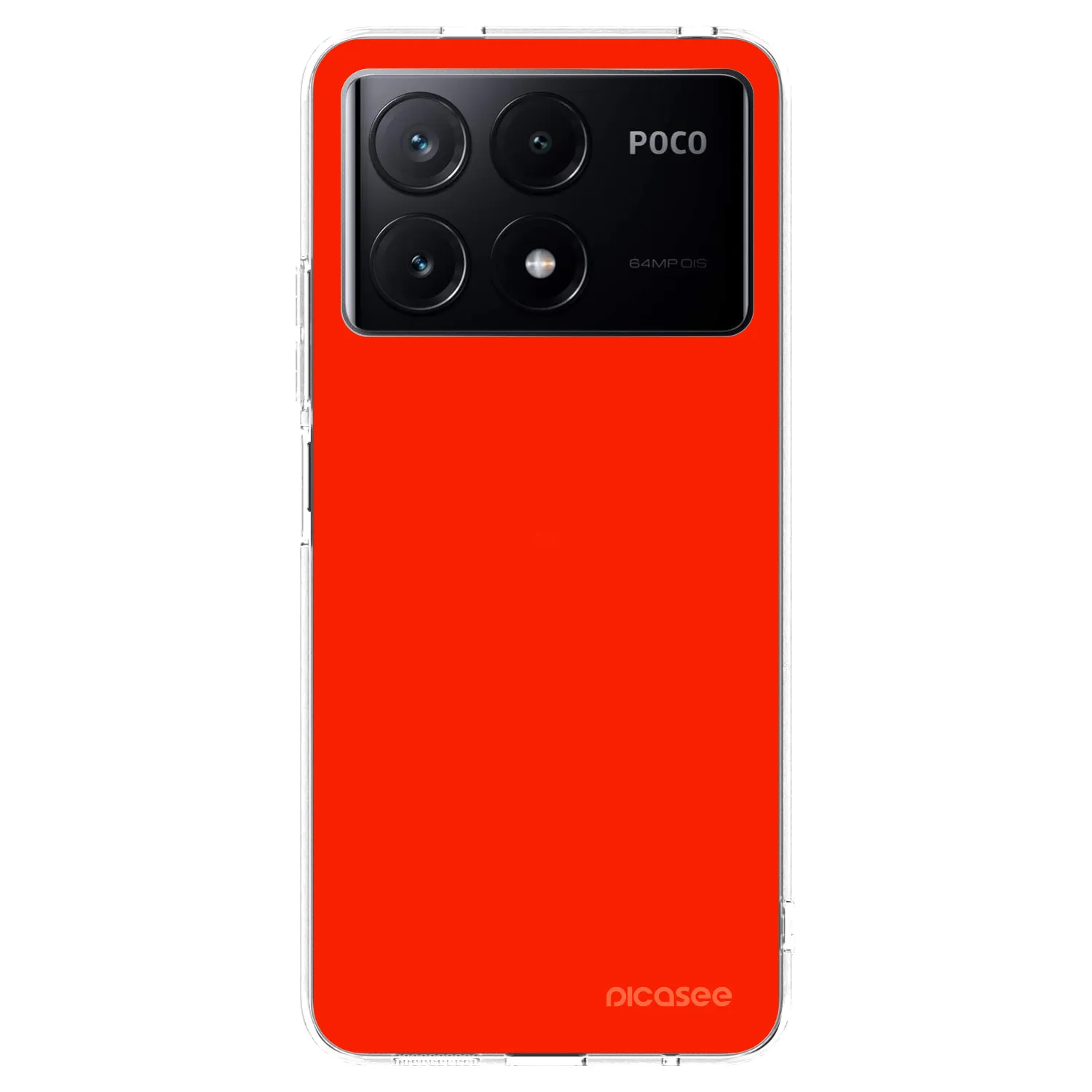 Picasee silikónový prehľadný obal pre Xiaomi Poco X6 Pro - Maranello Red