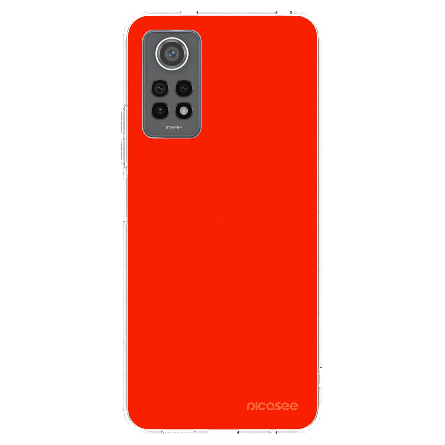 Picasee silikónový prehľadný obal pre Xiaomi Redmi Note 12 Pro 4G - Maranello Red