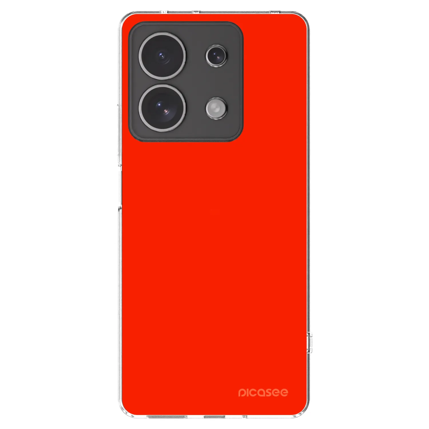 Picasee silikónový prehľadný obal pre Xiaomi Redmi Note 13 4G - Maranello Red