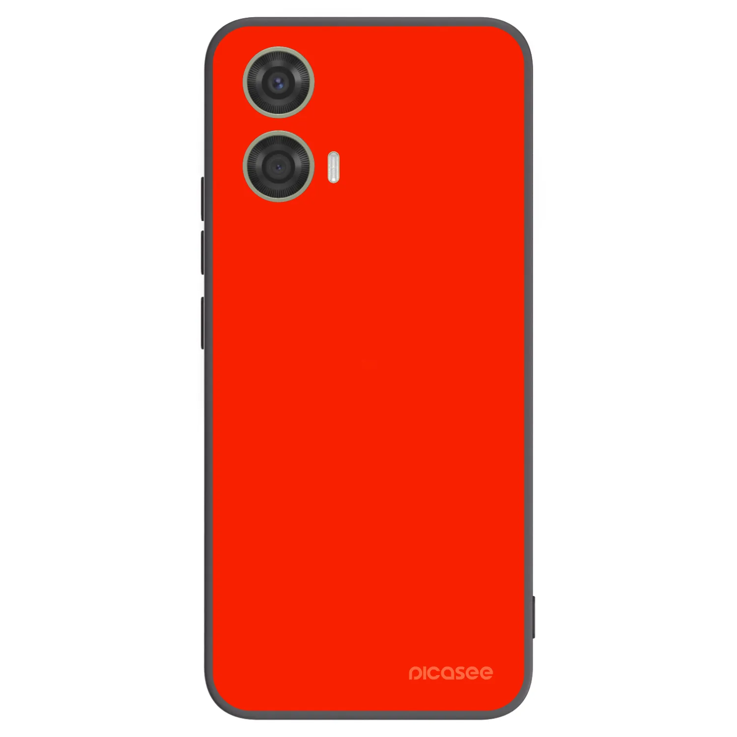 Picasee silikónový čierny obal pre Motorola Moto G24 - Maranello Red