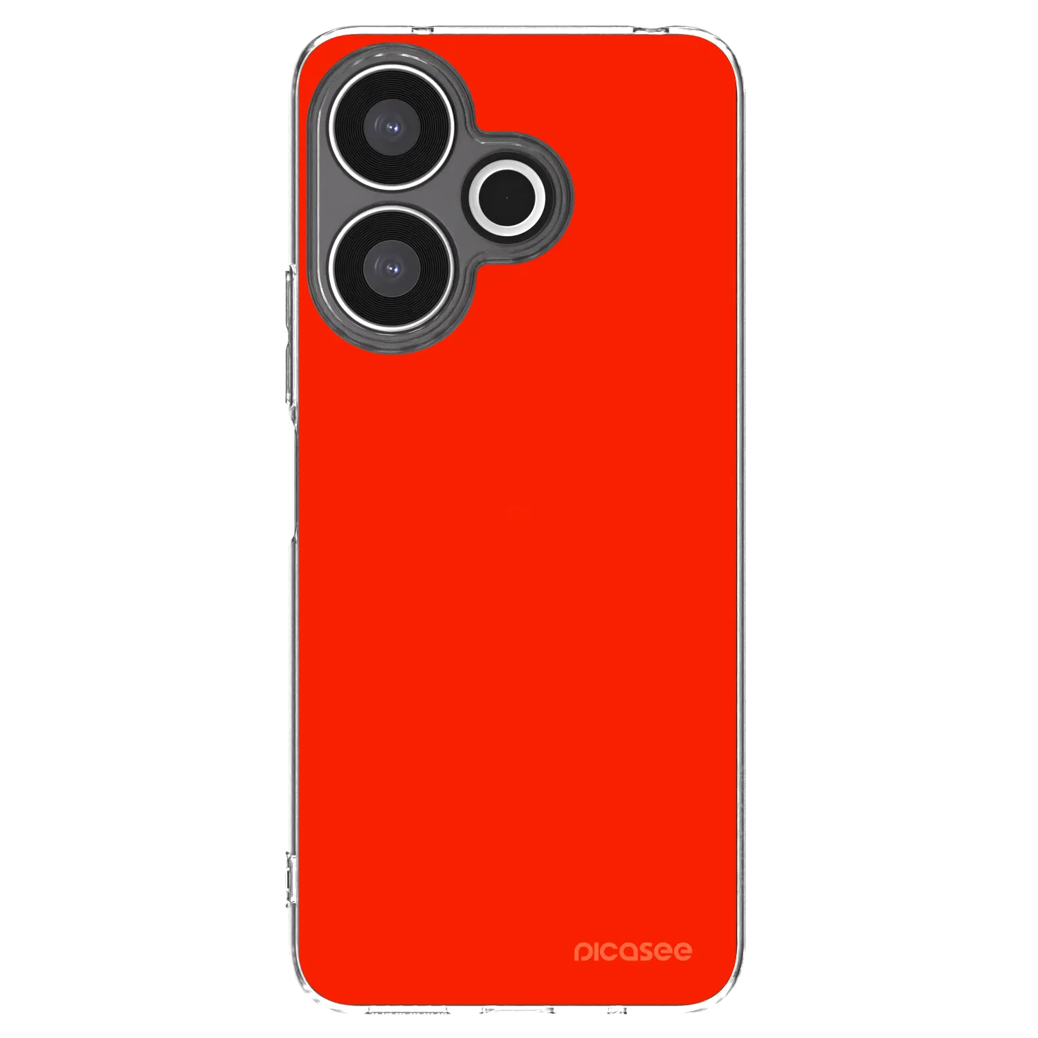 Silikónový prehľadný obal pre Xiaomi Redmi 13 4G - Maranello Red