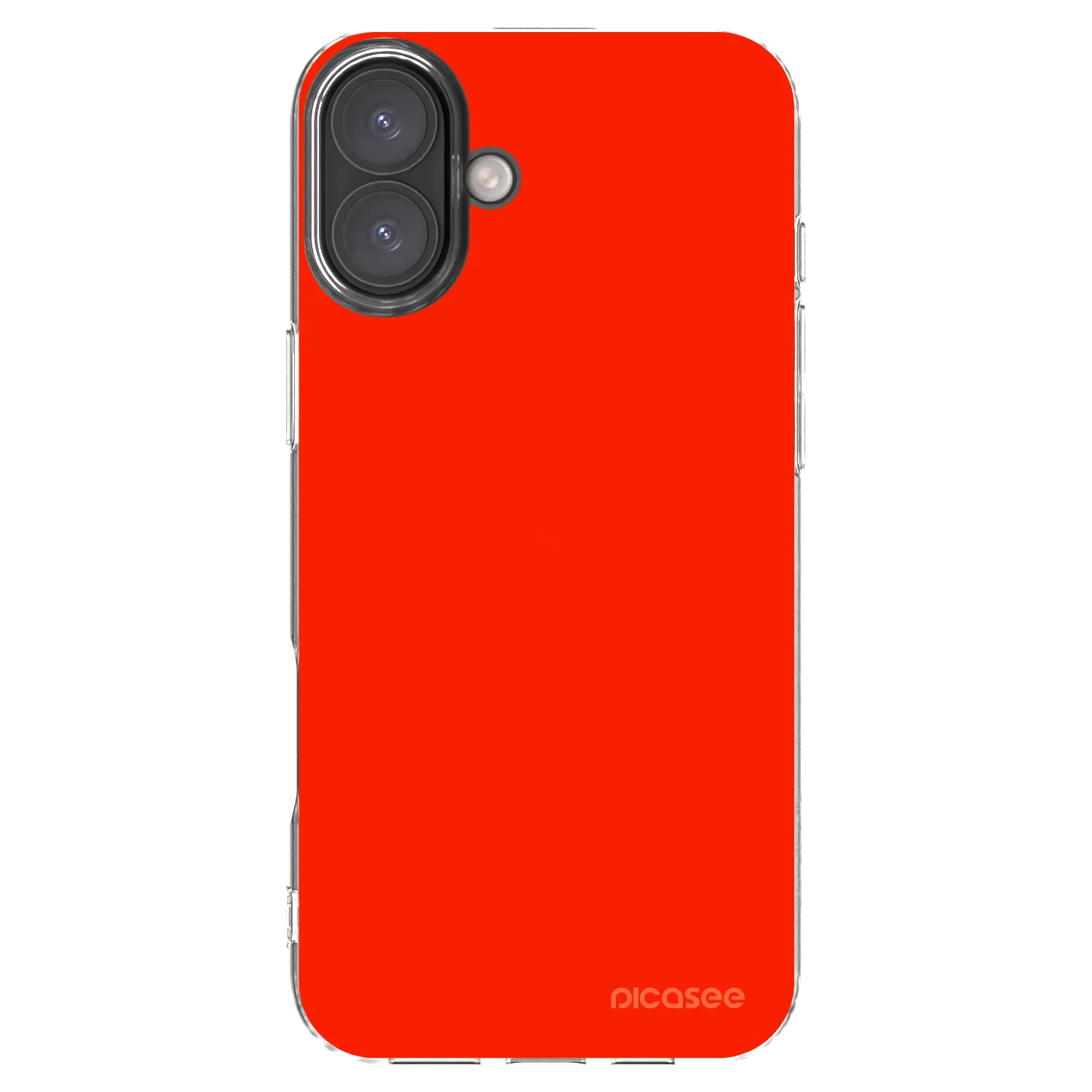 Picasee silikónový prehľadný obal pre Apple iPhone 16 Plus - Maranello Red