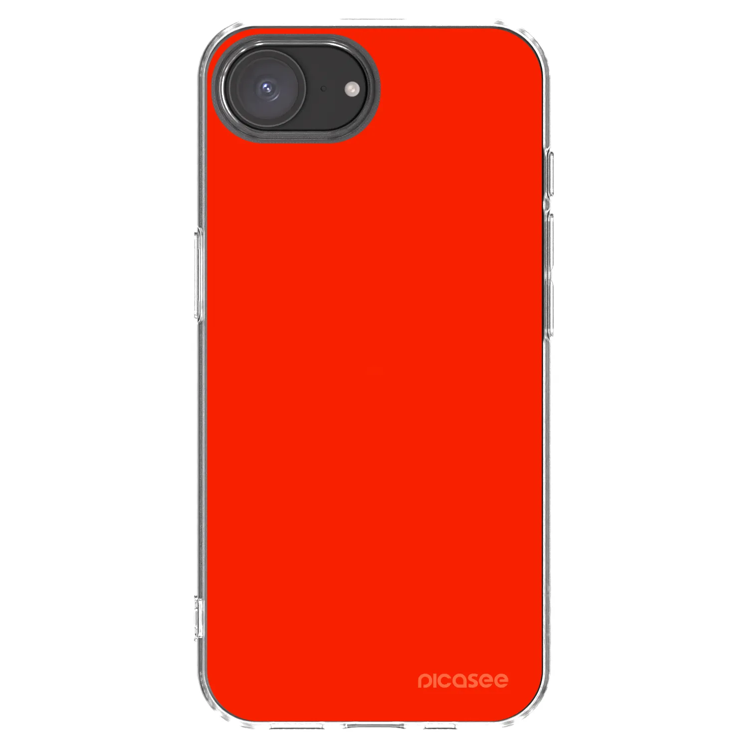 Picasee silikónový prehľadný obal pre Apple iPhone 16e - Maranello Red