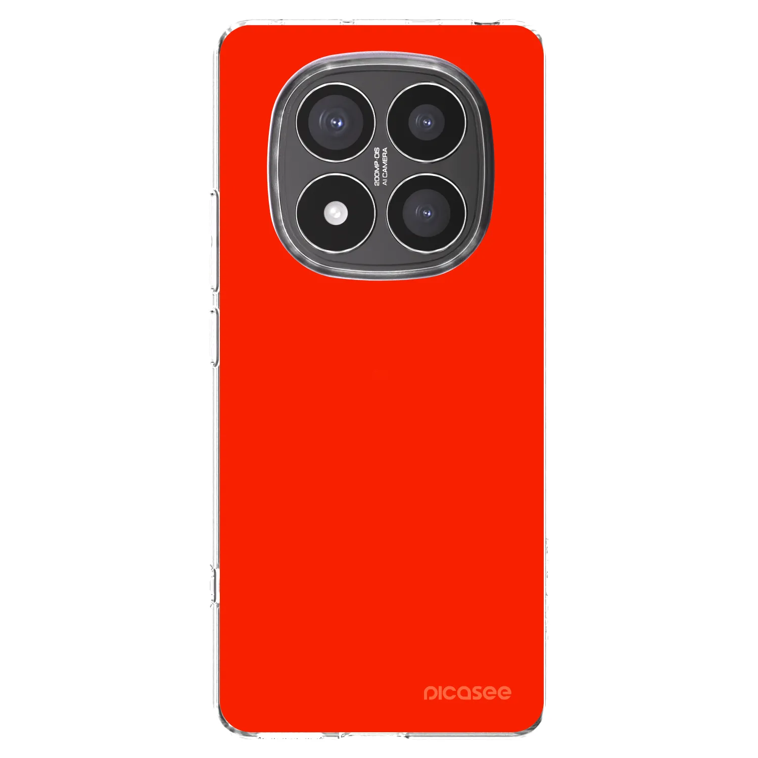 Silikónový prehľadný obal pre Xiaomi Redmi Note 14 Pro+ 5G - Maranello Red