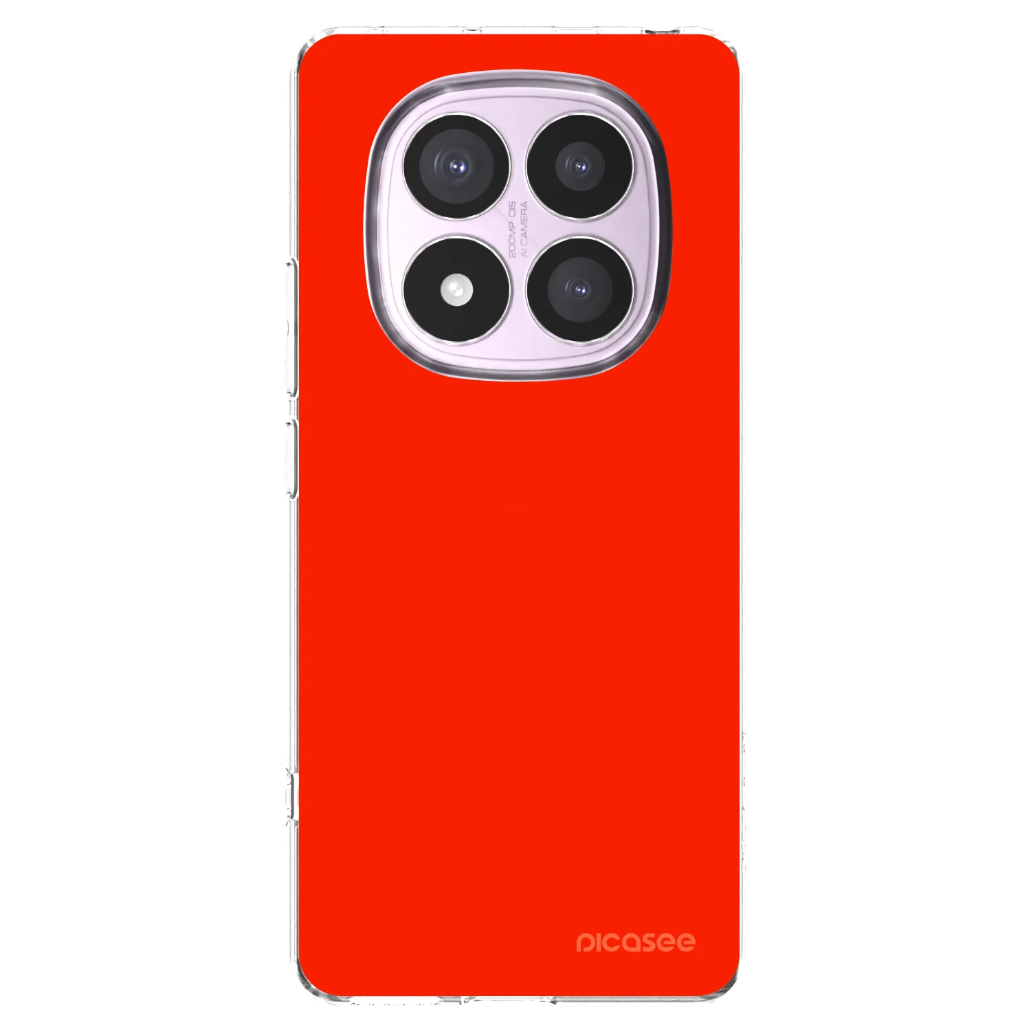 Silikónový prehľadný obal pre Xiaomi Redmi Note 14 Pro 5G - Maranello Red