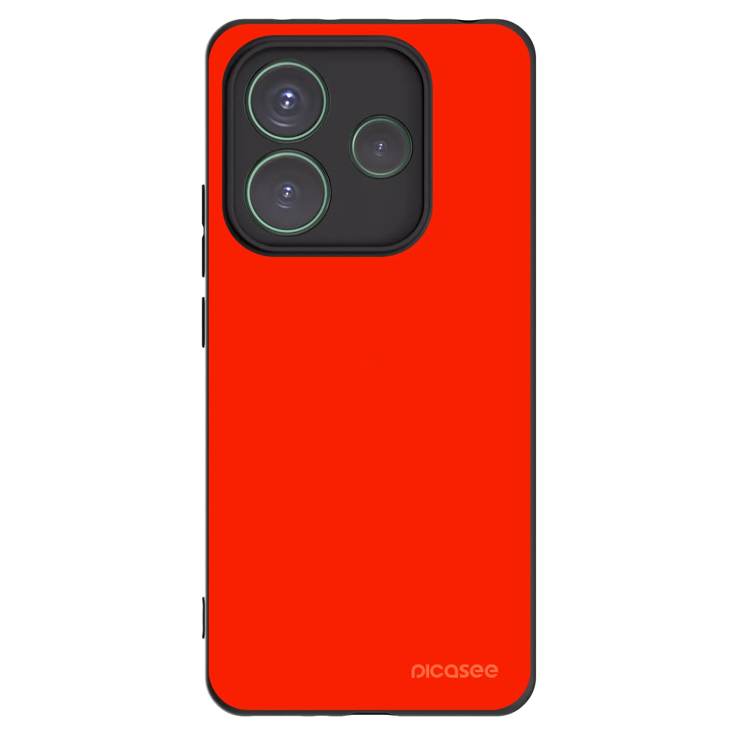 Silikónový čierny obal pre Xiaomi Redmi Note 14 5G - Maranello Red