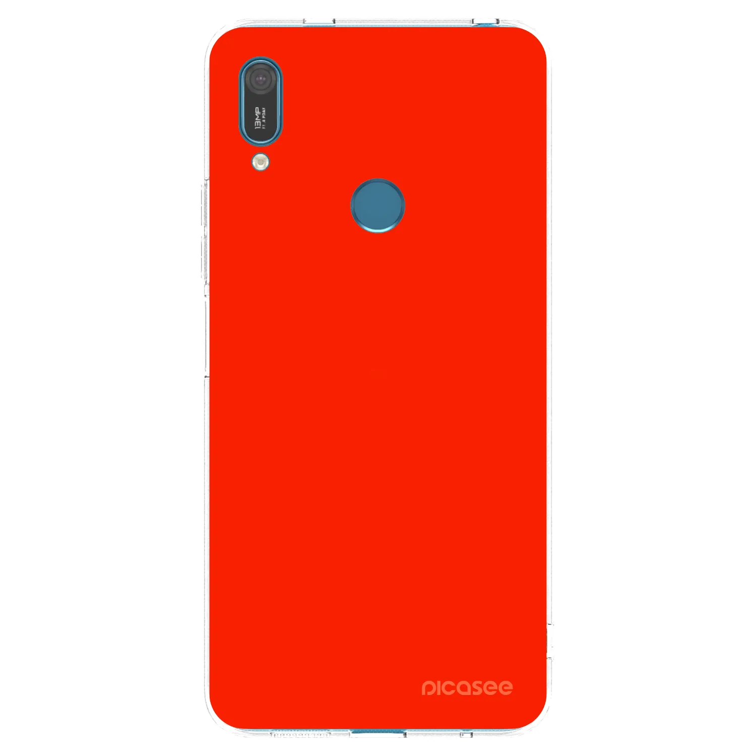 Picasee silikónový prehľadný obal pre Huawei Y7 2019 - Maranello Red