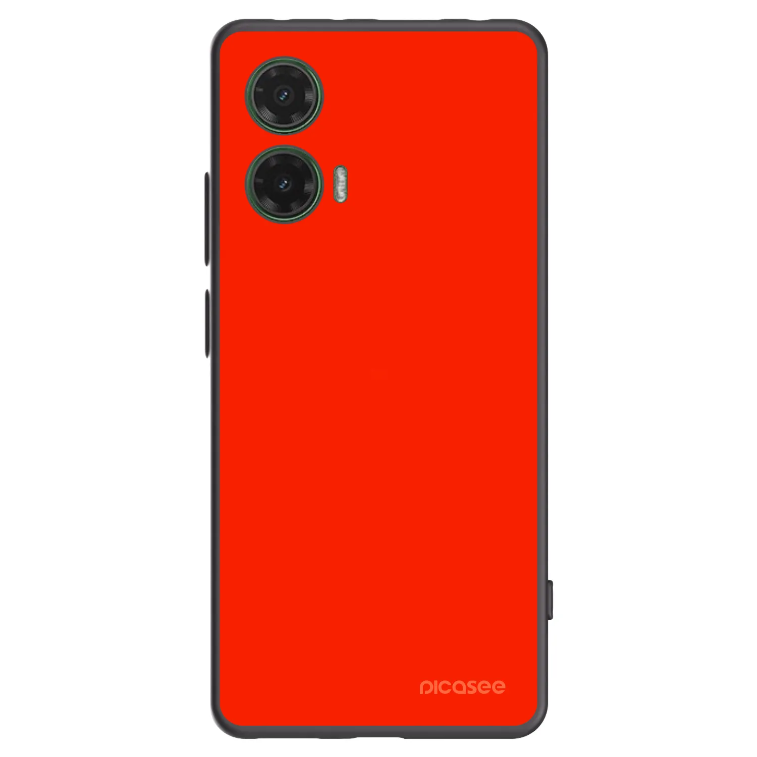 Picasee silikónový čierny obal pre Motorola Moto G35 5G - Maranello Red