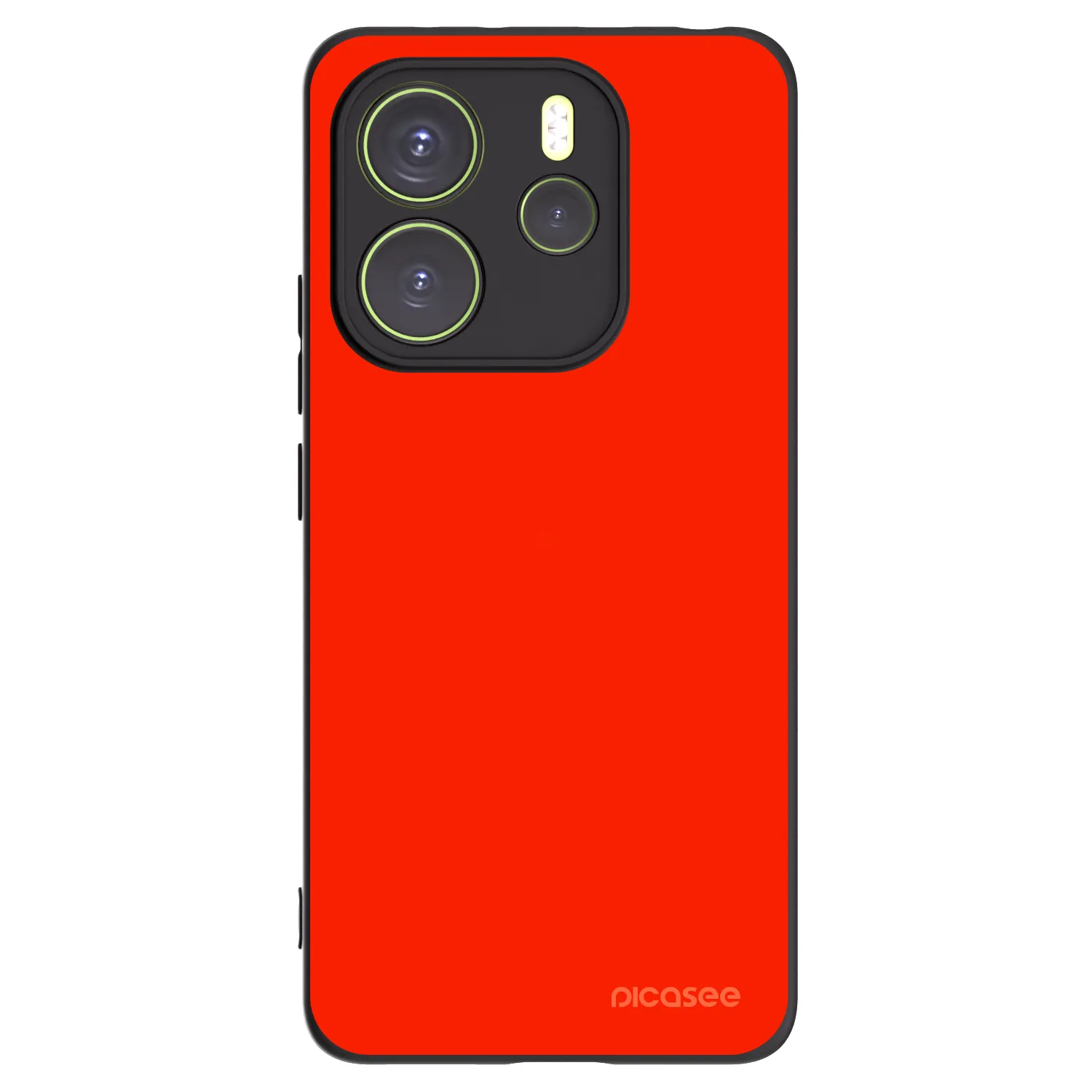 Silikónový čierny obal pre Xiaomi Redmi Note 14 4G - Maranello Red
