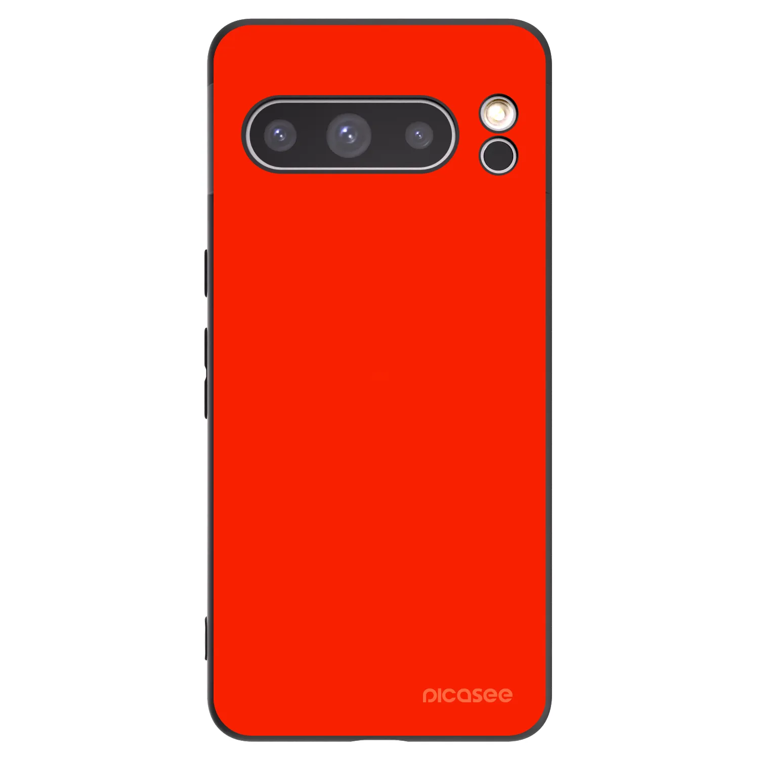 Picasee silikónový čierny obal pre Google Pixel 8 Pro - Maranello Red