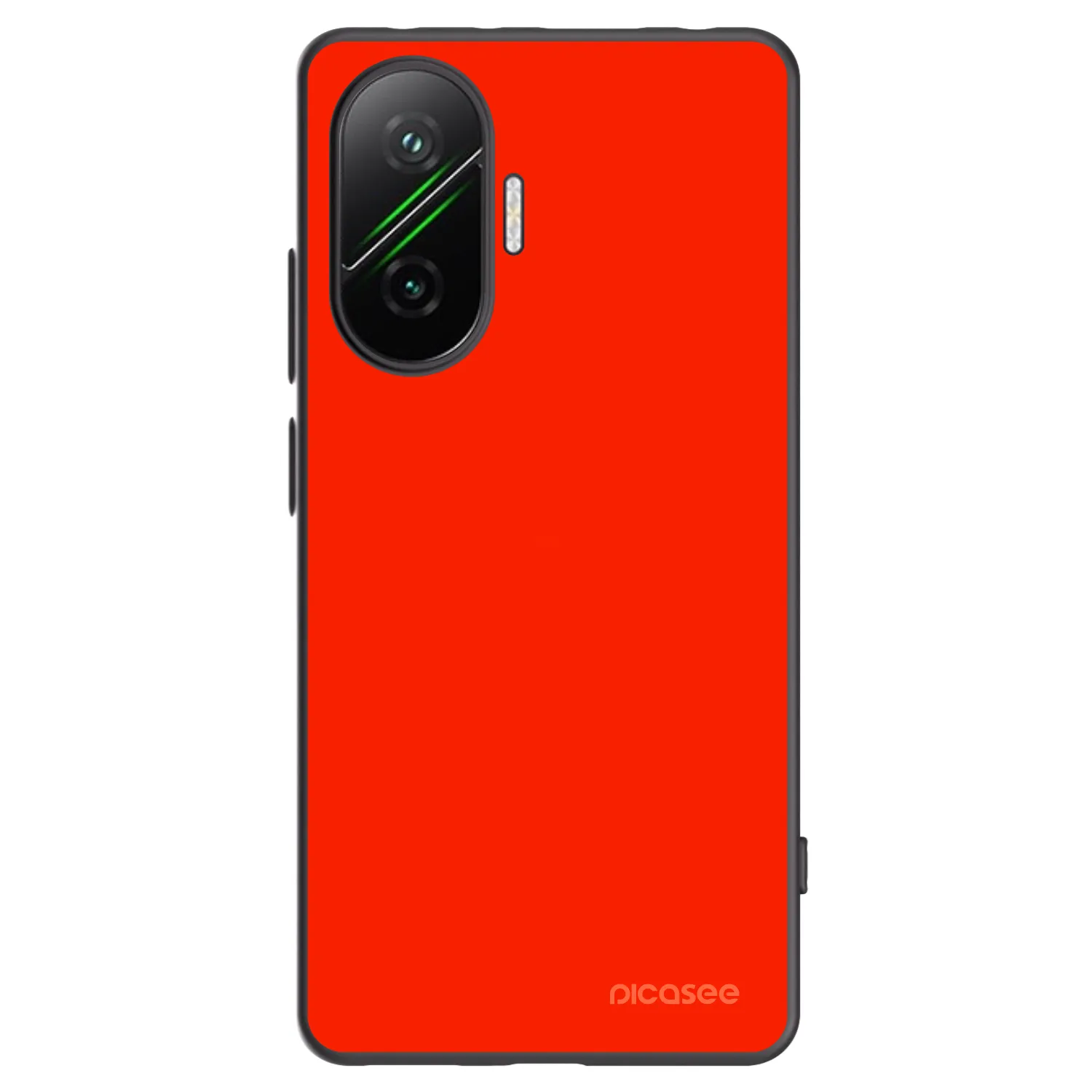 Silikónový čierny obal pre Xiaomi Poco F7 5G - Maranello Red