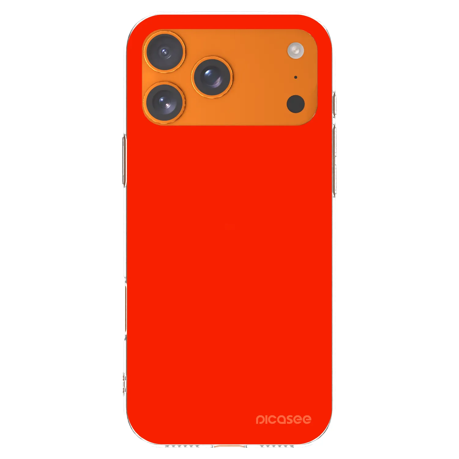 Picasee silikónový prehľadný obal pre Apple iPhone 17 Pro Max - Maranello Red