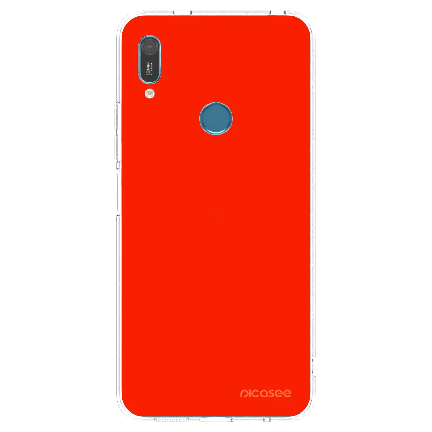 Picasee silikónový prehľadný obal pre Huawei Y6 2019 - Maranello Red