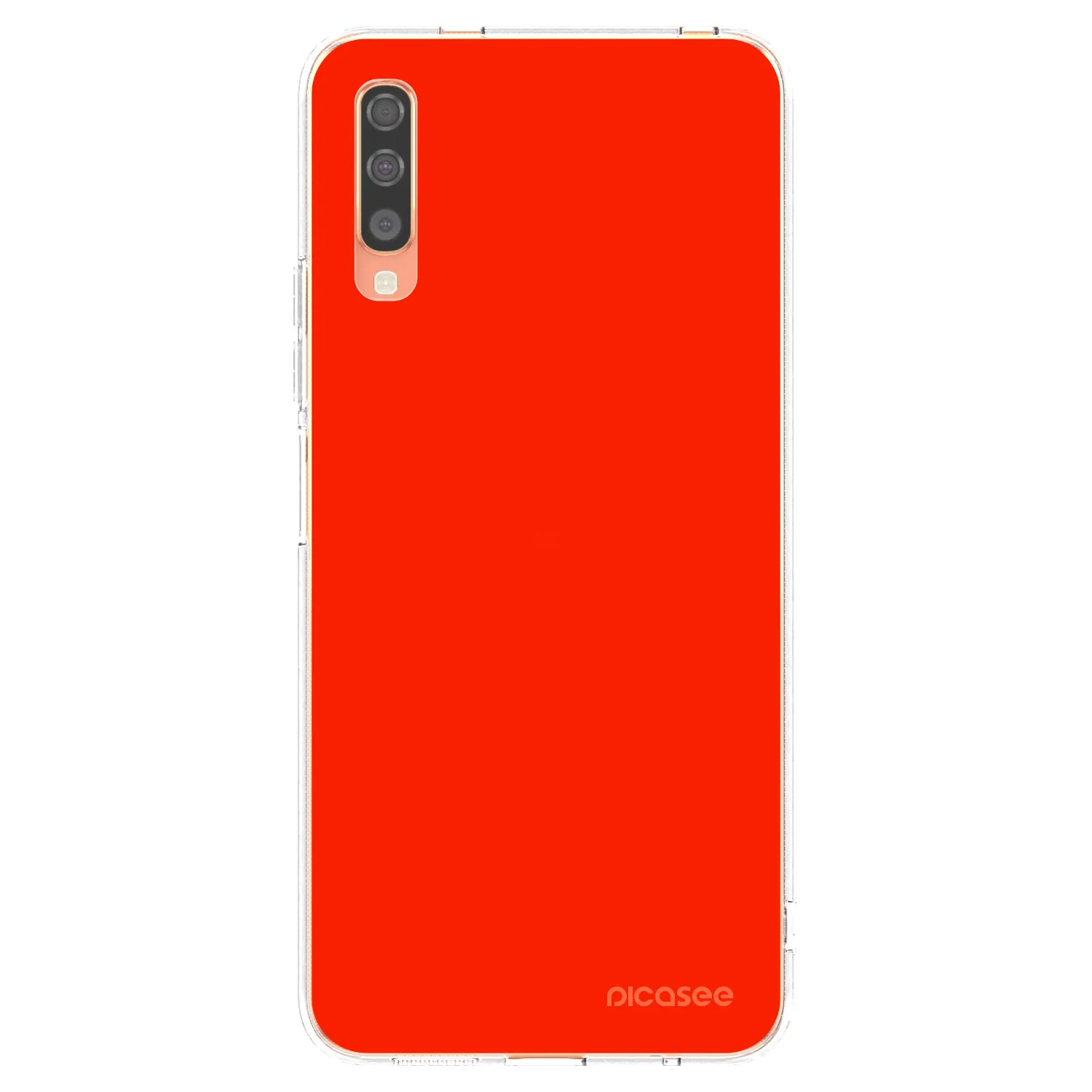 Picasee silikónový prehľadný obal pre Samsung Galaxy A70 A705F - Maranello Red