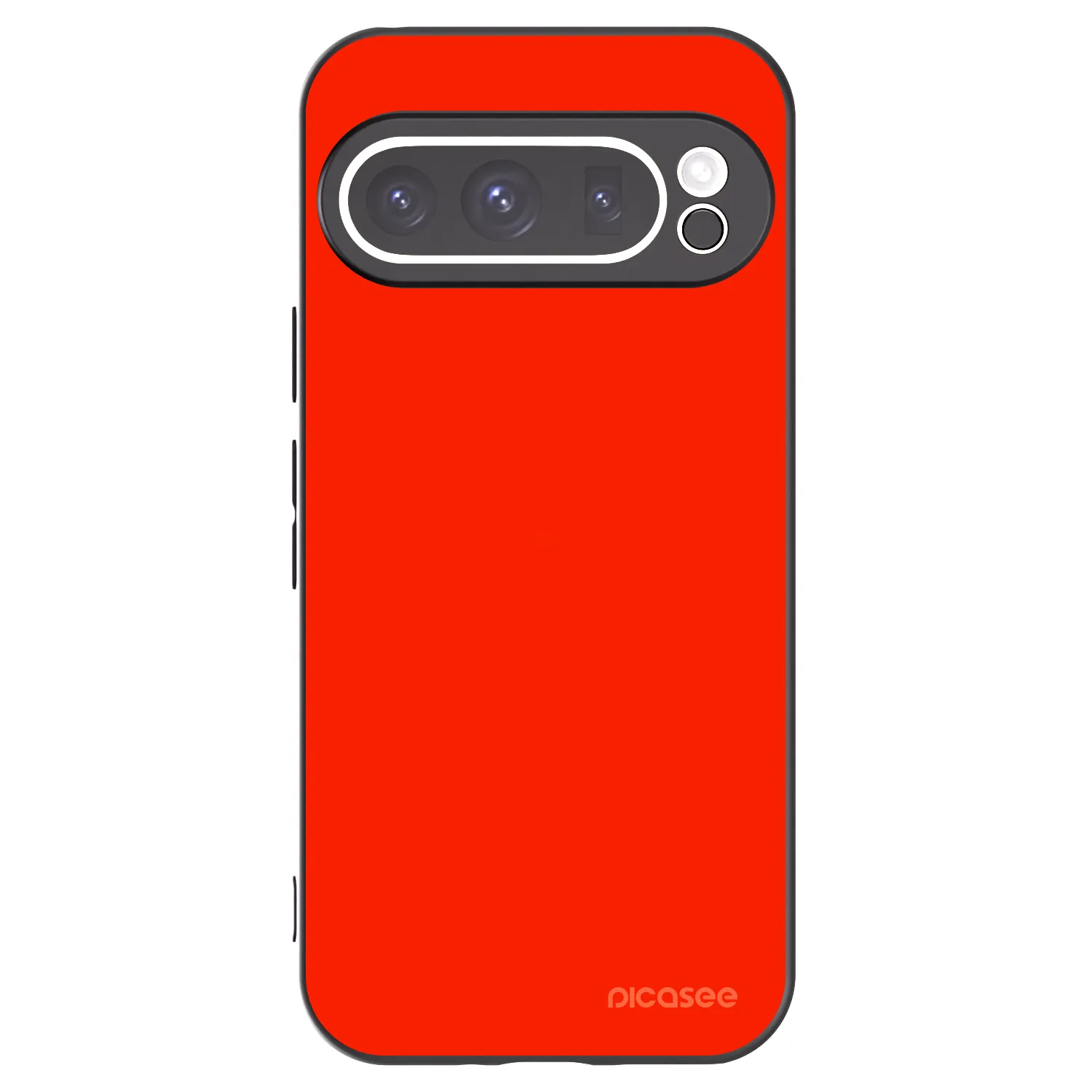 Picasee silikónový čierny obal pre Google Pixel 9 Pro XL - Maranello Red