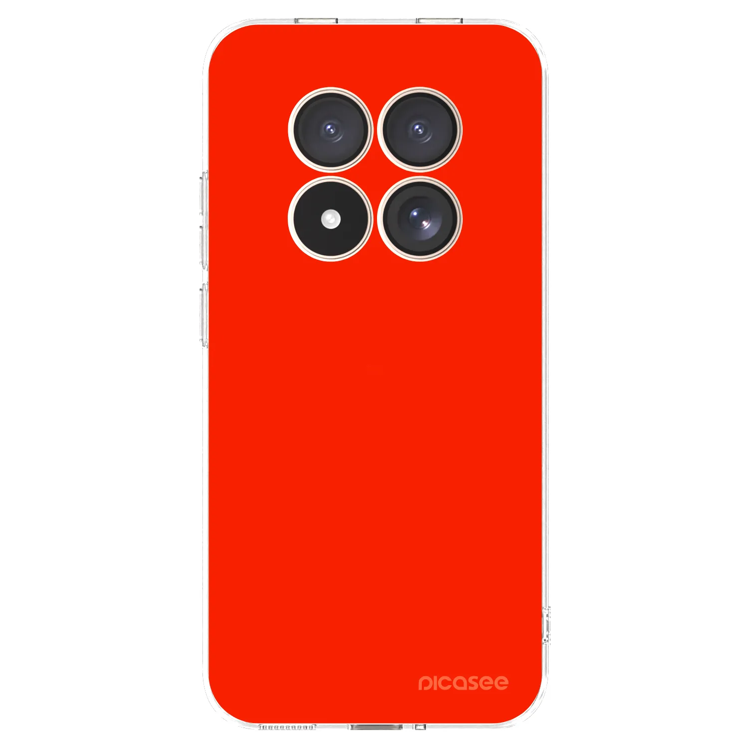 Picasee silikónový prehľadný obal pre Xiaomi Redmi Note 15 Pro 4G - Maranello Red