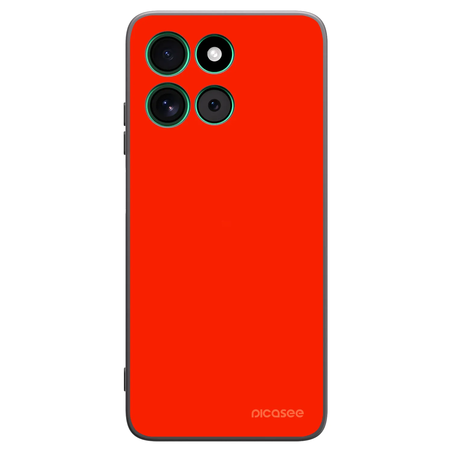 Picasee silikónový čierny obal pre Motorola Moto G57 Power - Maranello Red