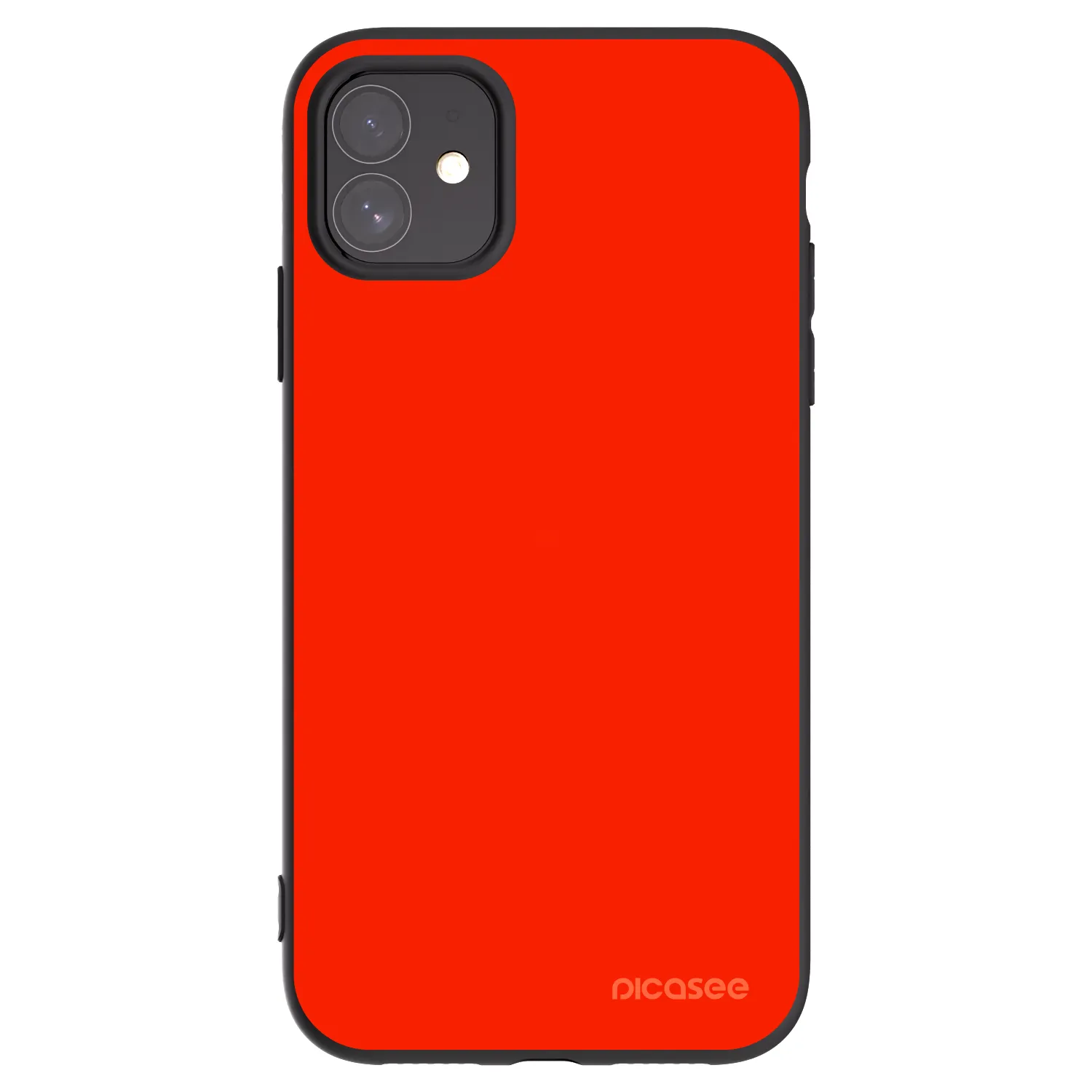 Picasee silikónový čierny obal pre Apple iPhone 11 - Maranello Red