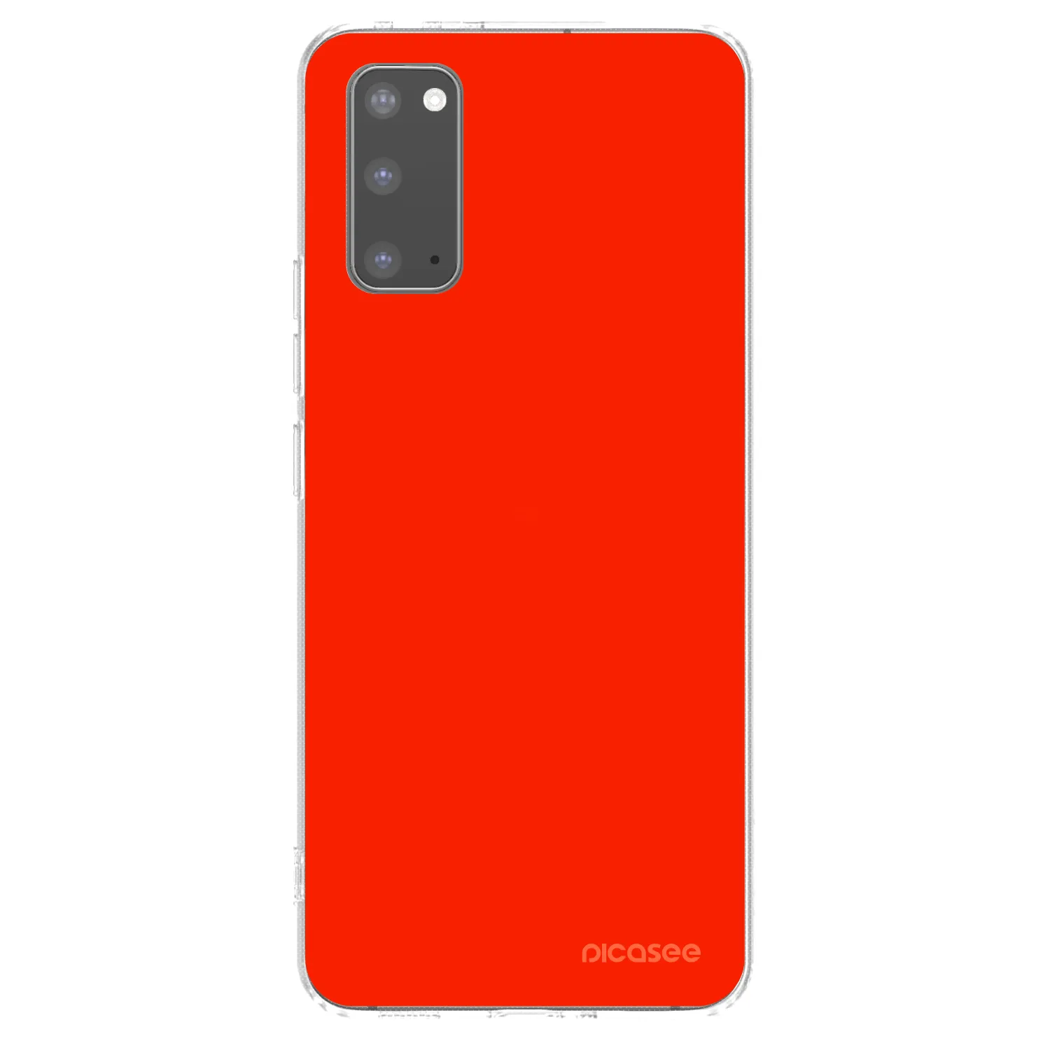 Picasee silikónový prehľadný obal pre Samsung Galaxy S20 G980F - Maranello Red
