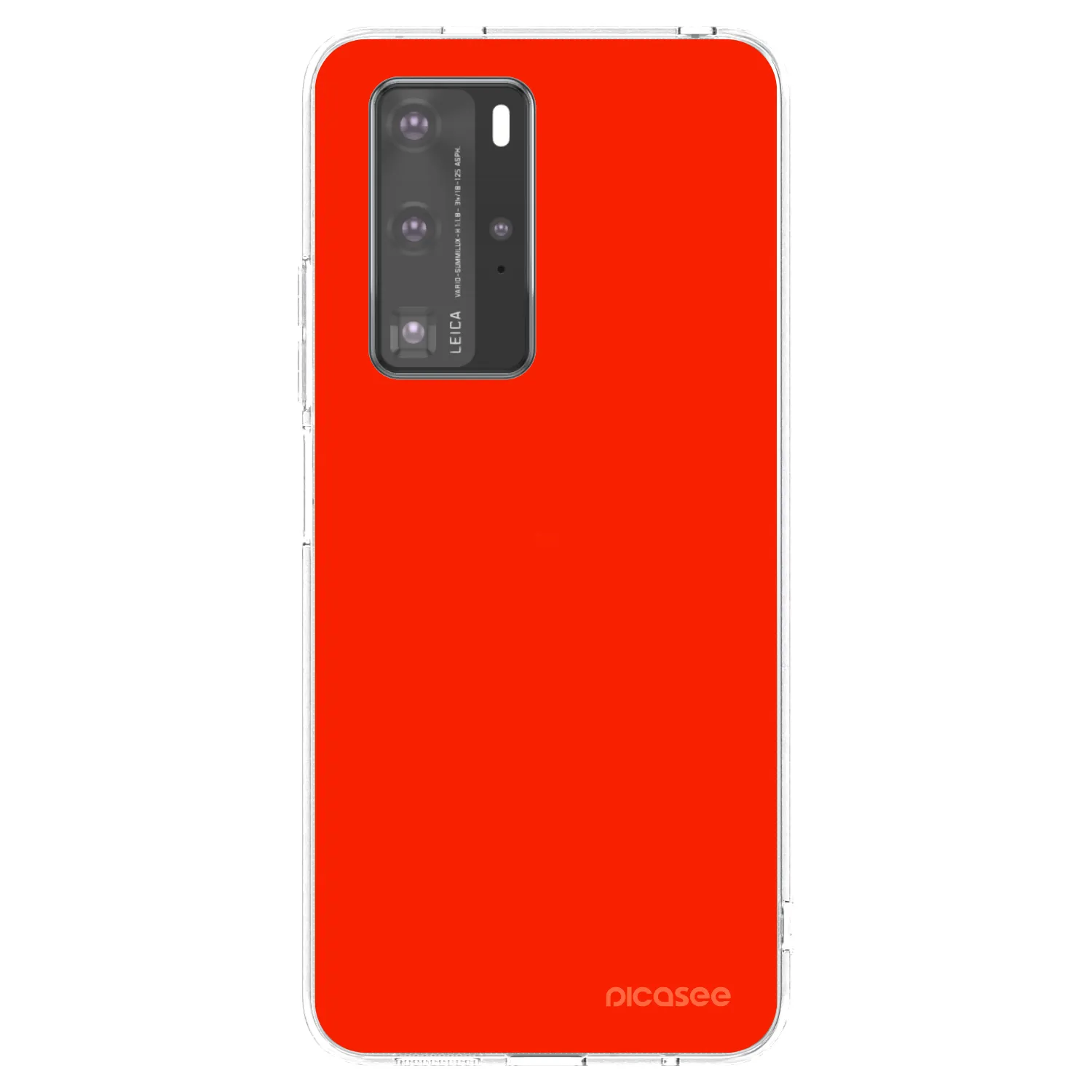 Picasee silikónový prehľadný obal pre Huawei P40 Pro - Maranello Red