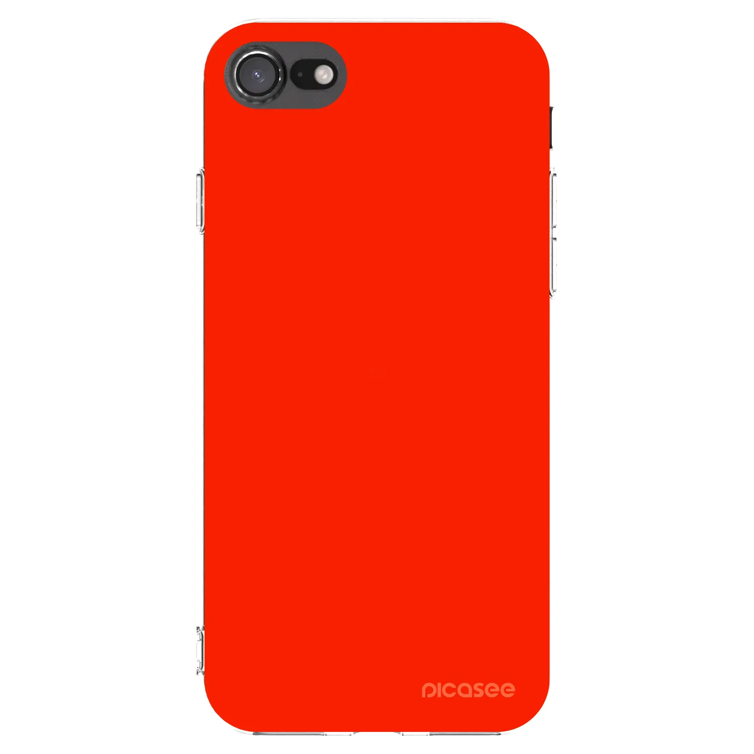 Picasee silikónový prehľadný obal pre Apple iPhone SE 2020 - Maranello Red