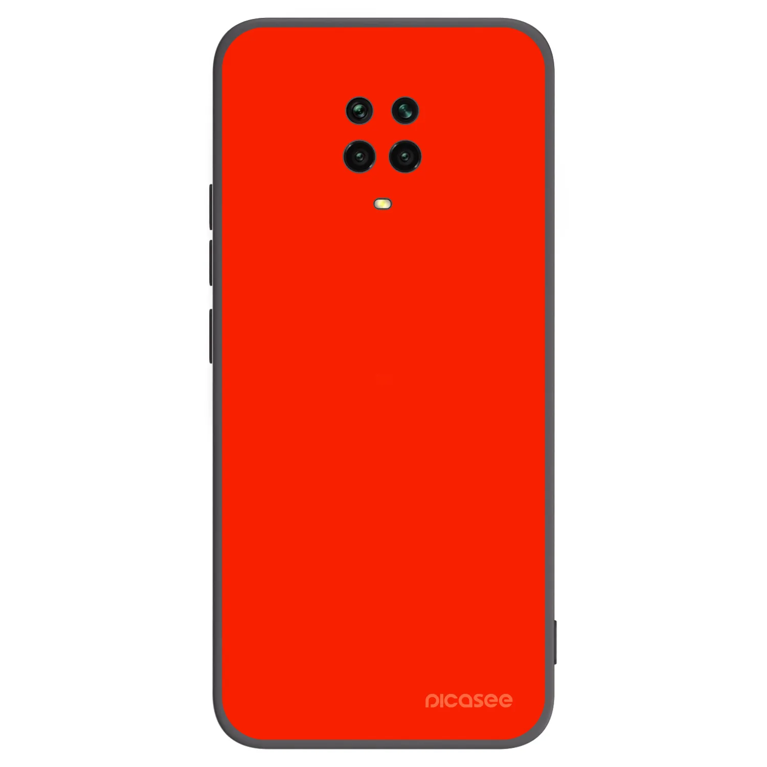 Picasee silikónový čierny obal pre Xiaomi Redmi Note 9 Pro - Maranello Red