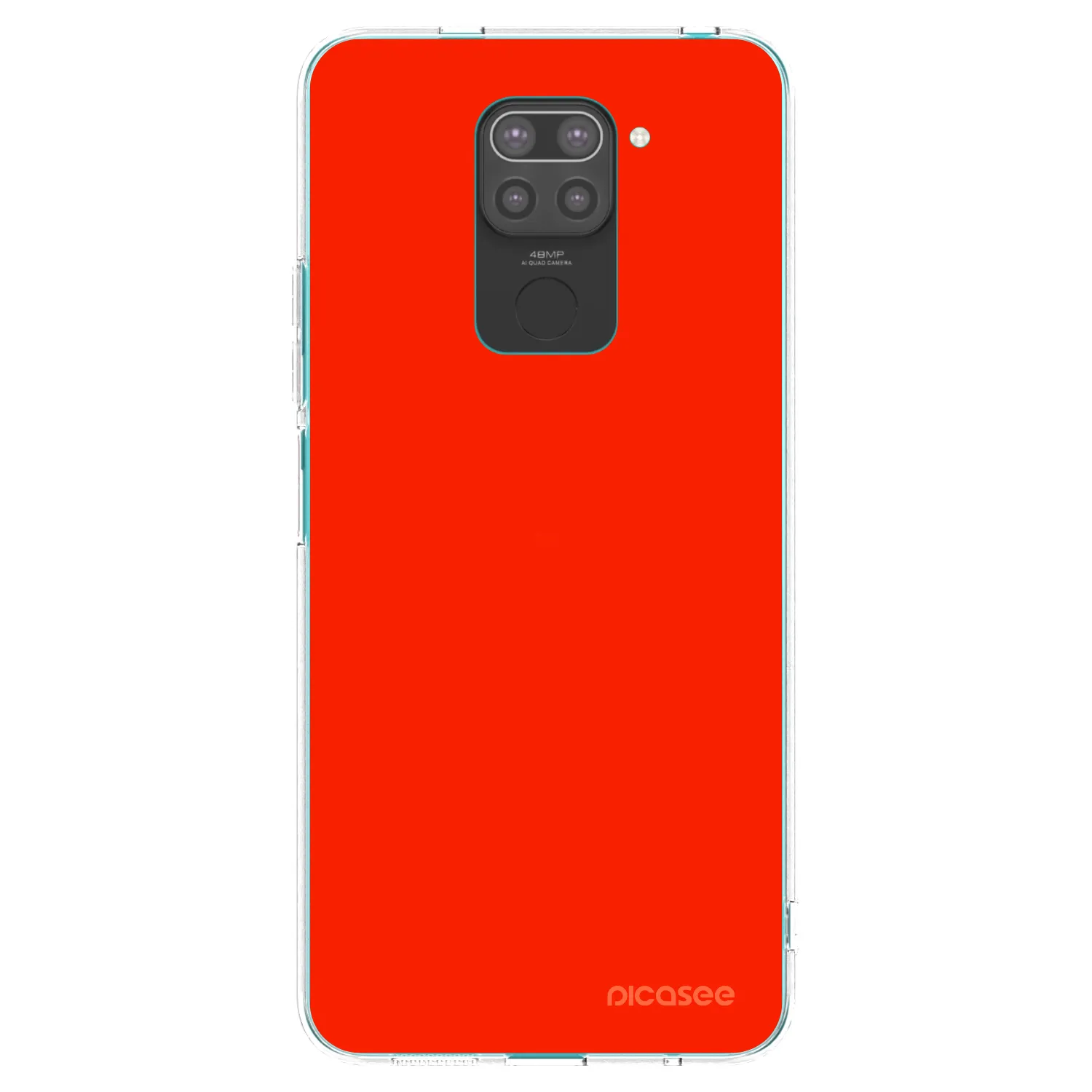 Picasee silikónový čierny obal pre Xiaomi Redmi Note 9 - Maranello Red