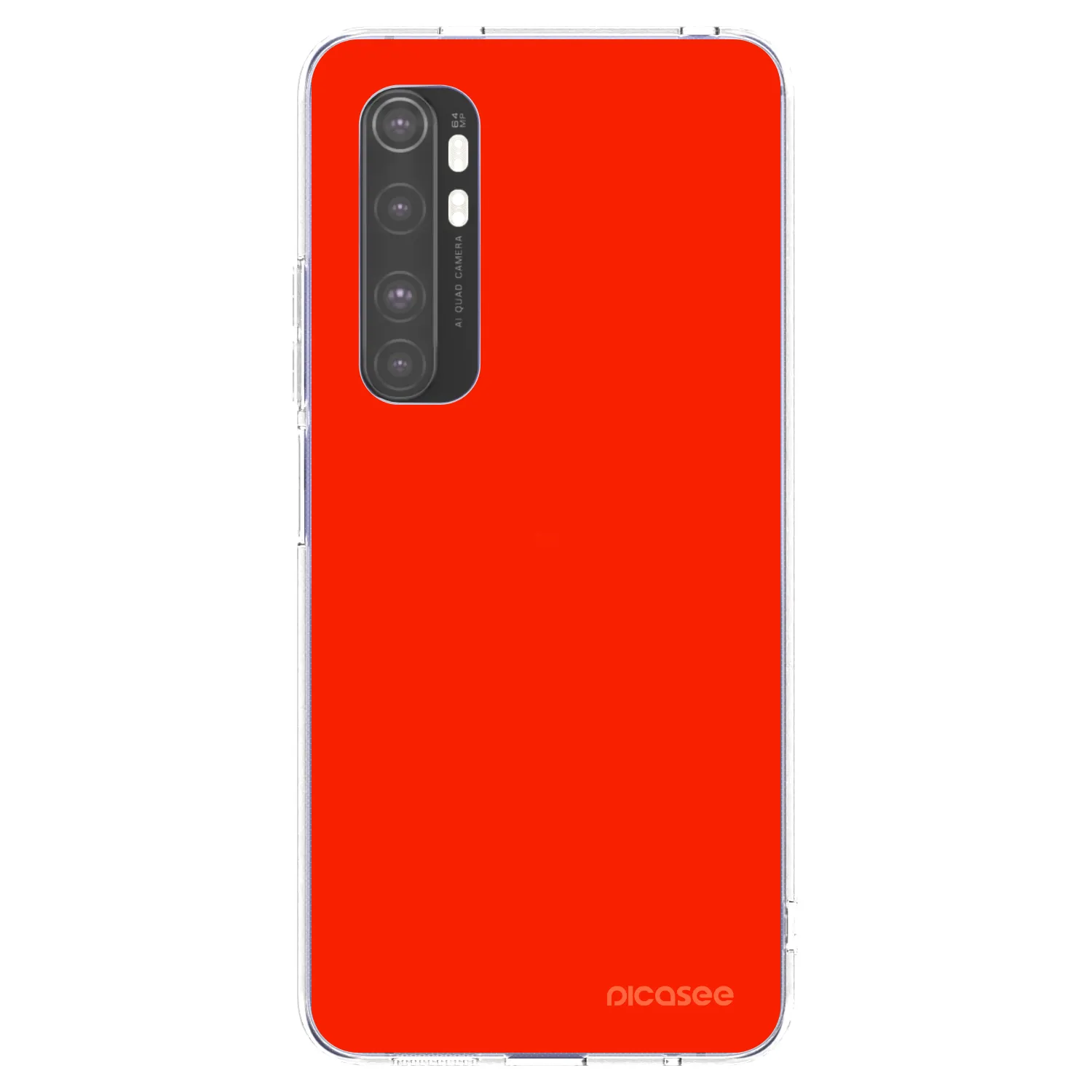Picasee silikónový prehľadný obal pre Xiaomi Mi Note 10 Lite - Maranello Red