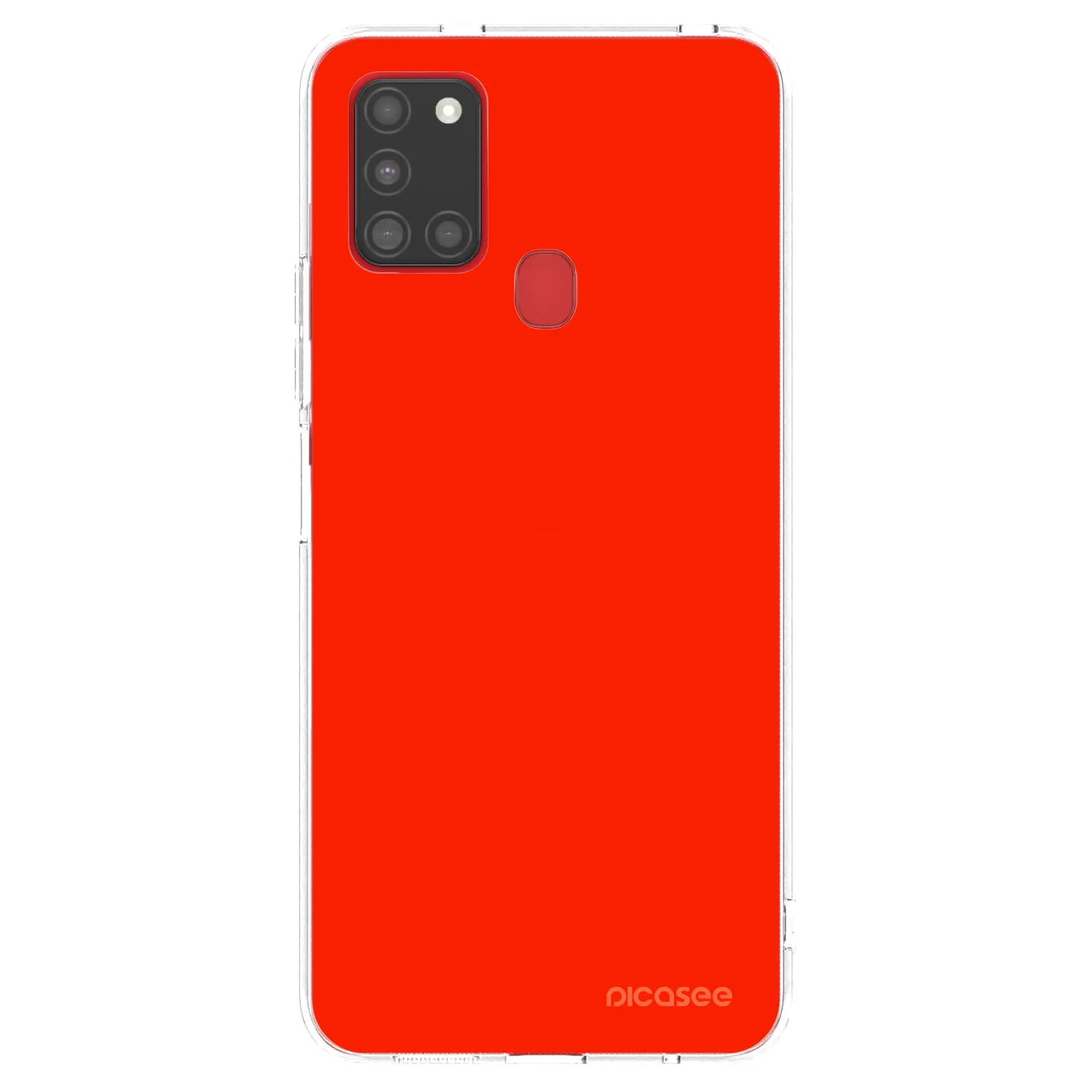 Picasee silikónový prehľadný obal pre Samsung Galaxy A21s - Maranello Red