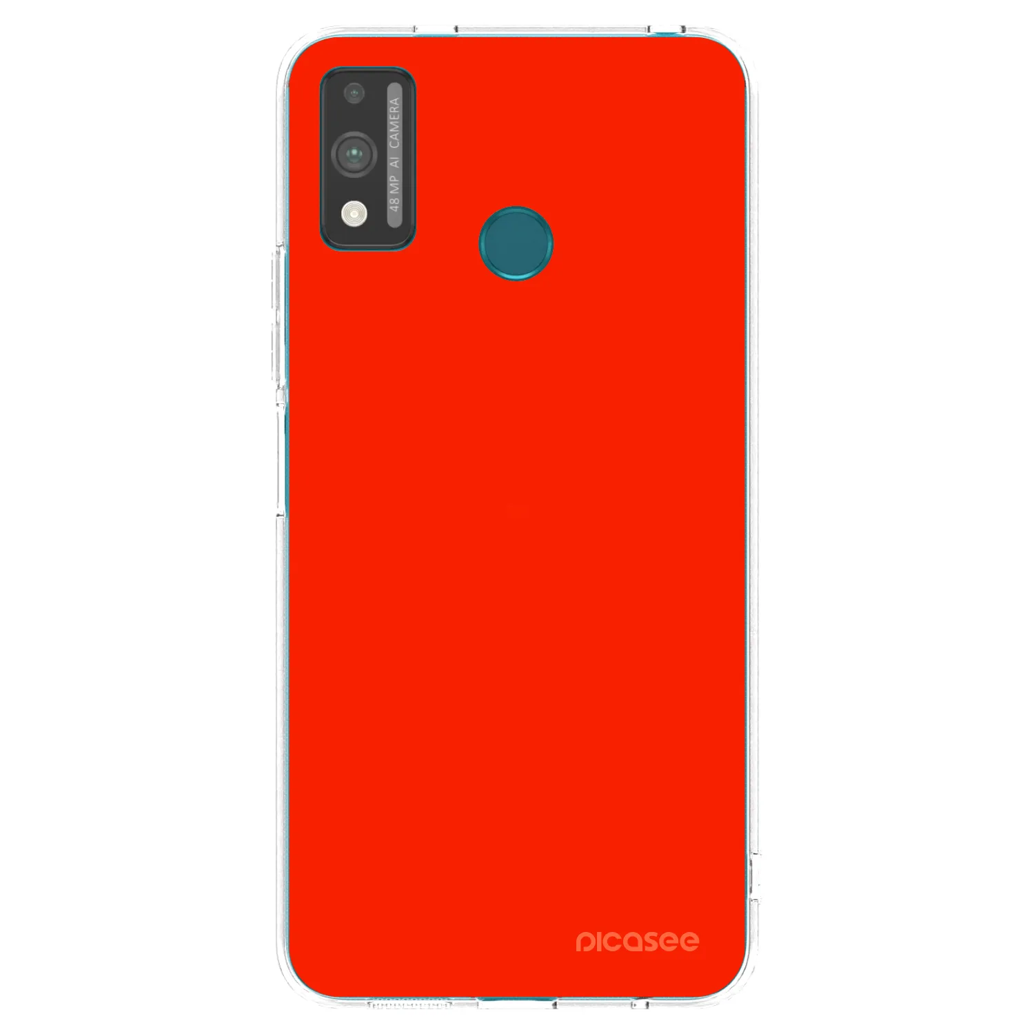 Picasee silikónový prehľadný obal pre Honor 9X Lite - Maranello Red