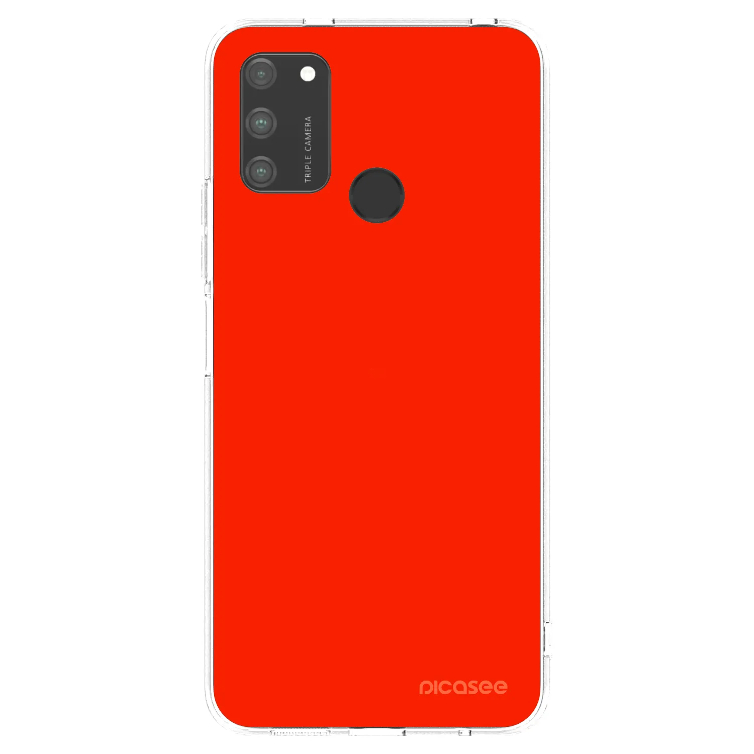 Picasee silikónový prehľadný obal pre Honor 9A - Maranello Red
