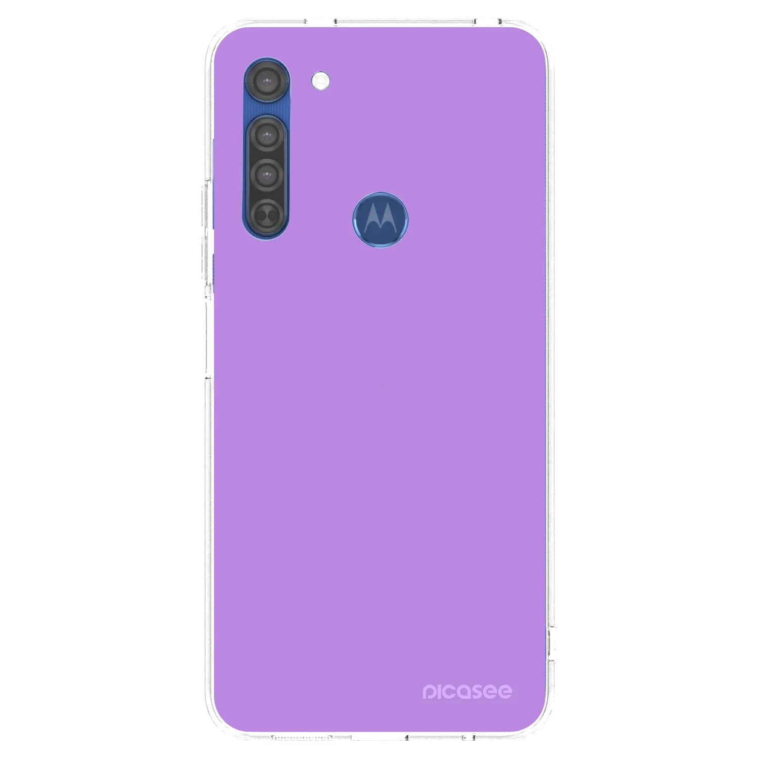 Picasee silikónový prehľadný obal pre Motorola Moto G8 - Mystic Melody