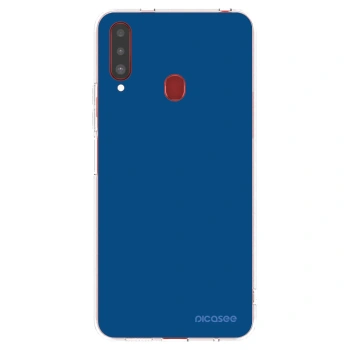 Picasee silikónový prehľadný obal pre Samsung Galaxy A20s - Navy Blue