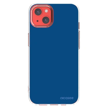 Picasee silikónový prehľadný obal pre Apple iPhone 13 - Navy Blue