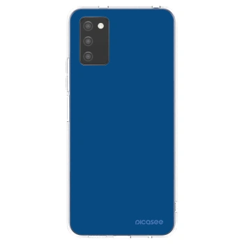 Picasee silikónový prehľadný obal pre Samsung Galaxy A02s A025G - Navy Blue