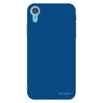 Picasee silikónový prehľadný obal pre Apple iPhone XR - Navy Blue