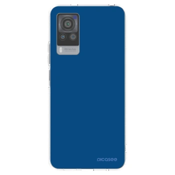 Picasee silikónový prehľadný obal pre Vivo X60 Pro 5G - Navy Blue
