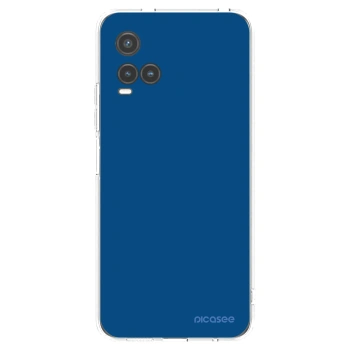 Picasee silikónový prehľadný obal pre Vivo Y33s - Navy Blue