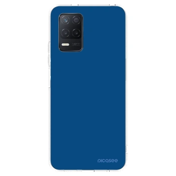 Picasee silikónový prehľadný obal pre Realme 8 5G - Navy Blue
