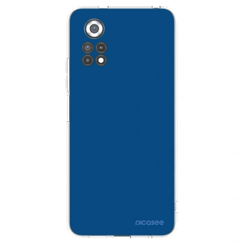 Picasee silikónový prehľadný obal pre Xiaomi Poco X4 Pro 5G - Navy Blue