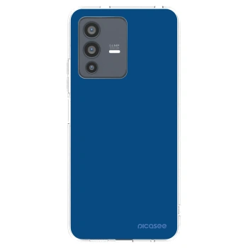 Picasee silikónový prehľadný obal pre Vivo V23 5G - Navy Blue