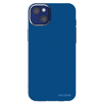 Picasee silikónový prehľadný obal pre Apple iPhone 14 Plus - Navy Blue