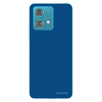 Picasee silikónový prehľadný obal pre Motorola Edge 40 Neo - Navy Blue