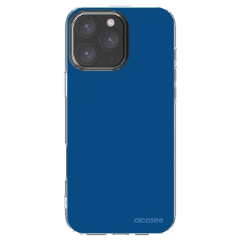 Picasee silikónový prehľadný obal pre Apple iPhone 16 Pro Max - Navy Blue