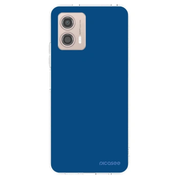 Picasee silikónový prehľadný obal pre Motorola Moto G53 5G - Navy Blue