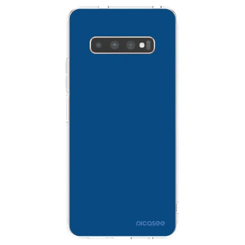 Picasee silikónový prehľadný obal pre Samsung Galaxy S10 Plus G975 - Navy Blue