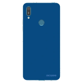 Picasee silikónový prehľadný obal pre Huawei Y7 2019 - Navy Blue
